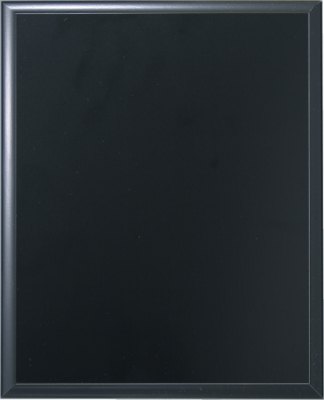 Engraved Solid Black Finish Plaque - 8 x 10 in