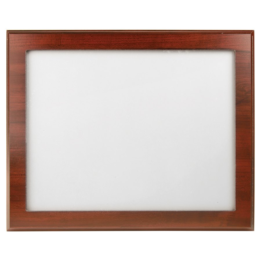 Engraved Cherry Finish Slide-In Frame Plaque - 13 x 10 1/2 in (11 x 8 1/2 window)