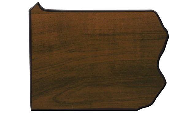 Engraved Walnut Finish Black Edge Pennsylvania State Plaque - 11 x 14 in
