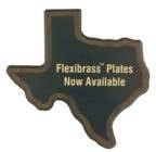Engraved Walnut Finish Black Edge Texas State Plaque - 8 x 8 1/2 in