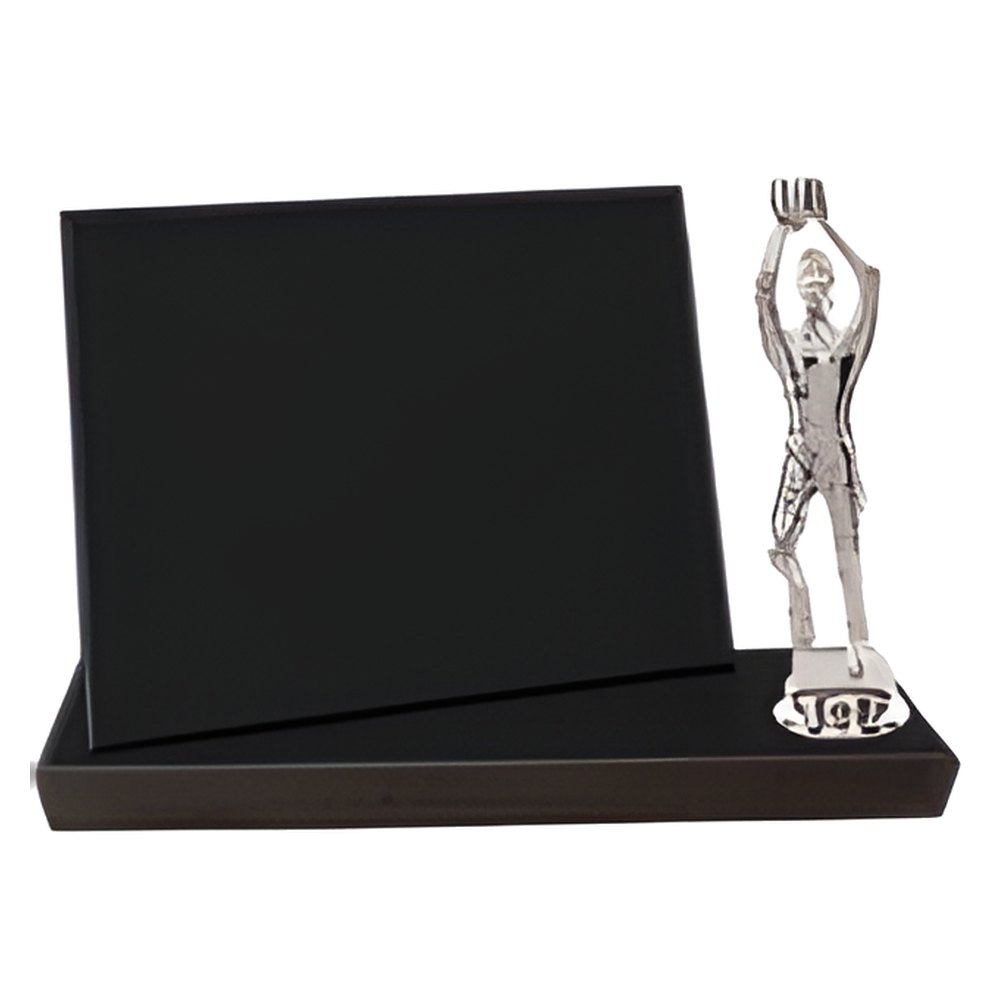 Engraved Value Standup Plaque - Black / 8 x 6 in