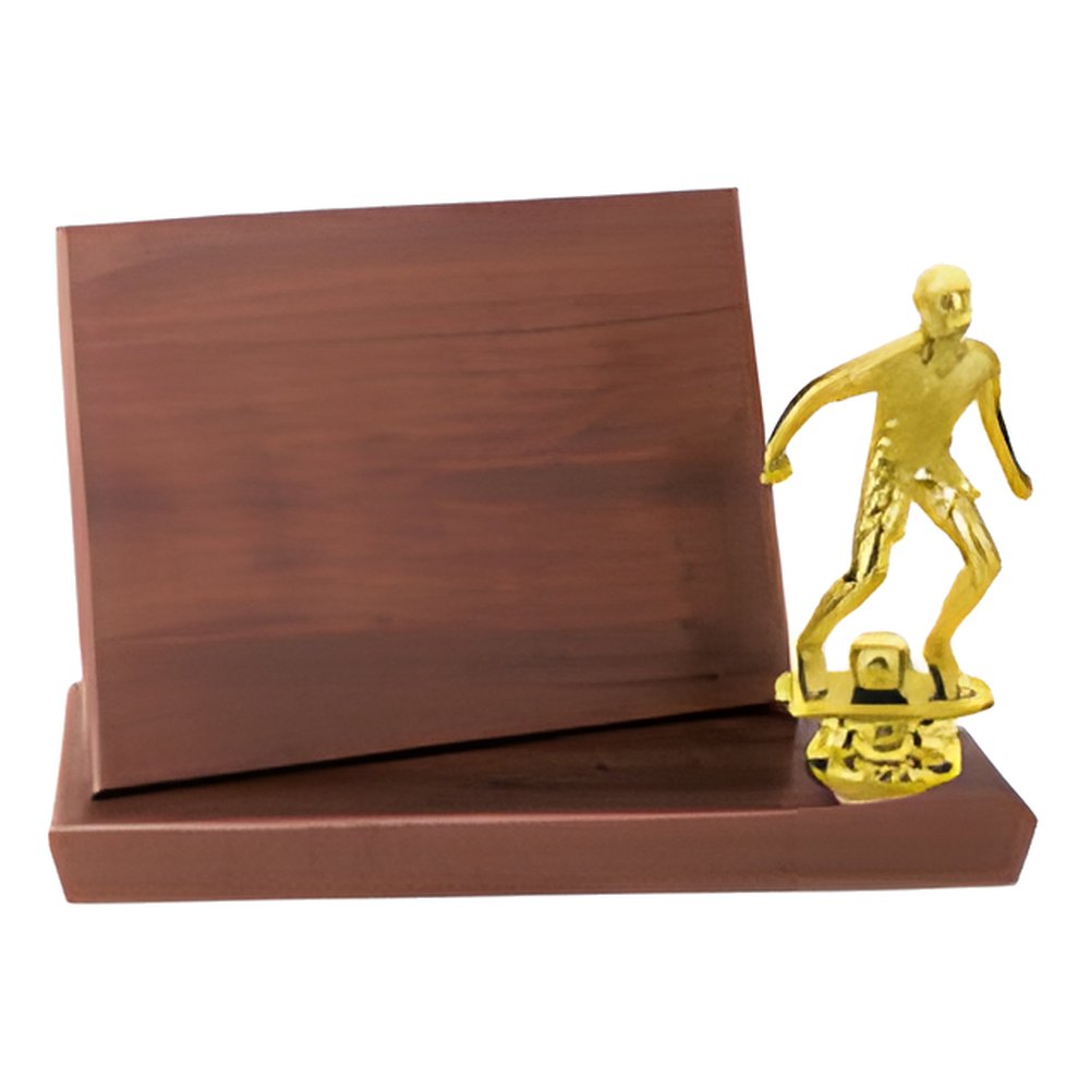 Engraved Value Standup Plaque - Cherry / 7 x 5 in