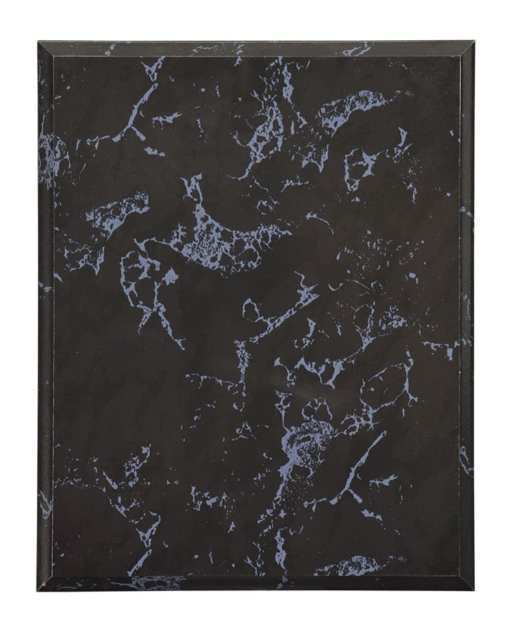 Engraved Value Marble Finish Plaque - Black / 10 1/2 x 13 in