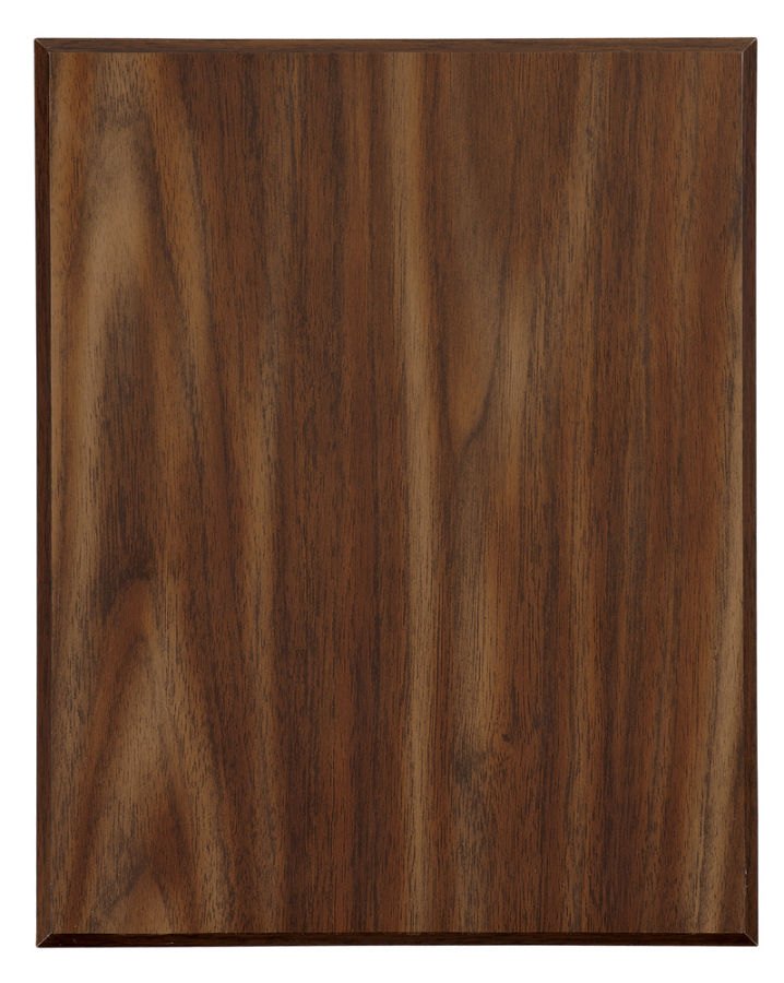 Engraved Value 45 Degree Bevel Edge Walnut Finish Plaque - 13 x 20 in