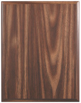 Engraved Walnut Finish Plaque with Cove Edge - 8 x 10 in