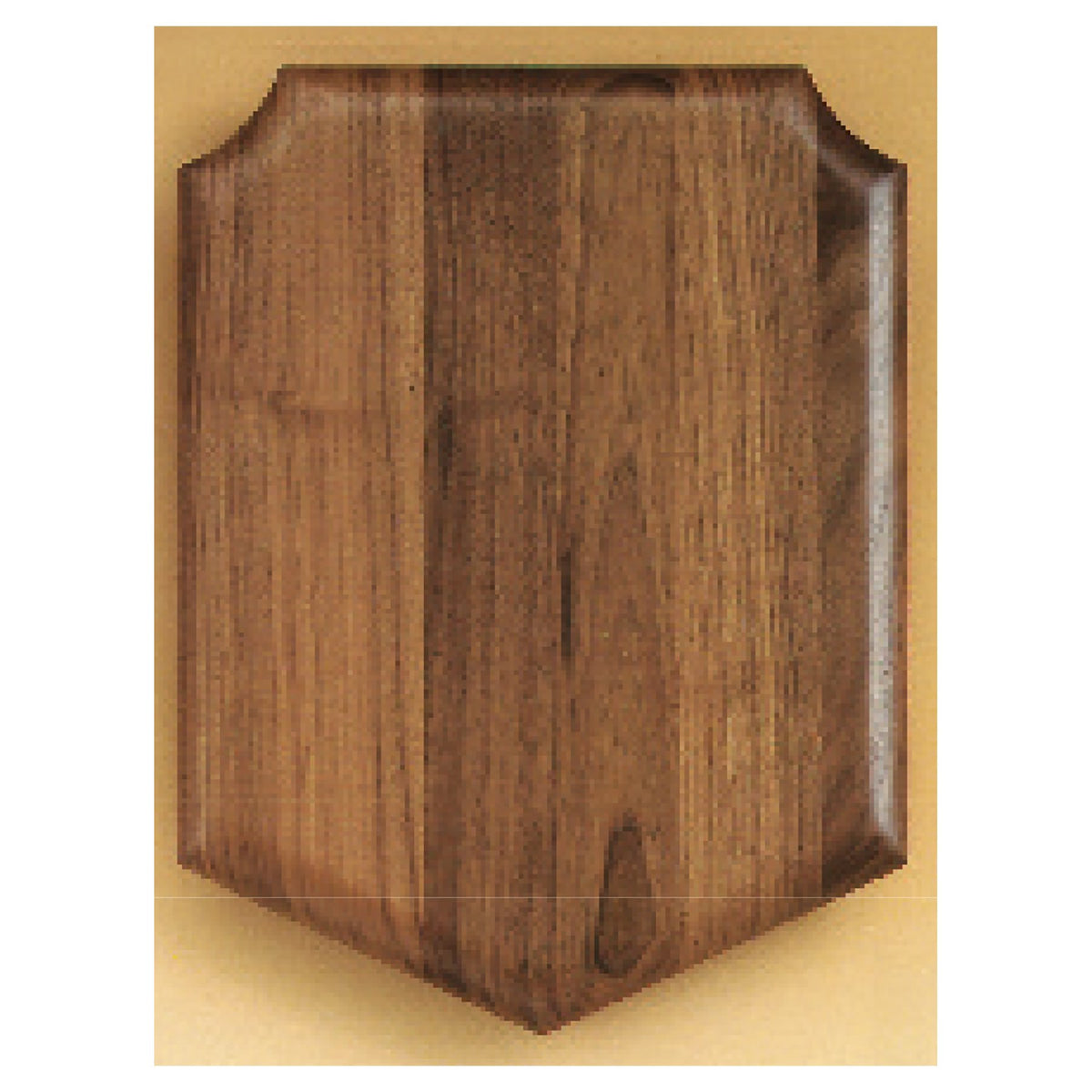 Engraved Airflyte American Walnut Plaque - 8 x 10 1/2 in