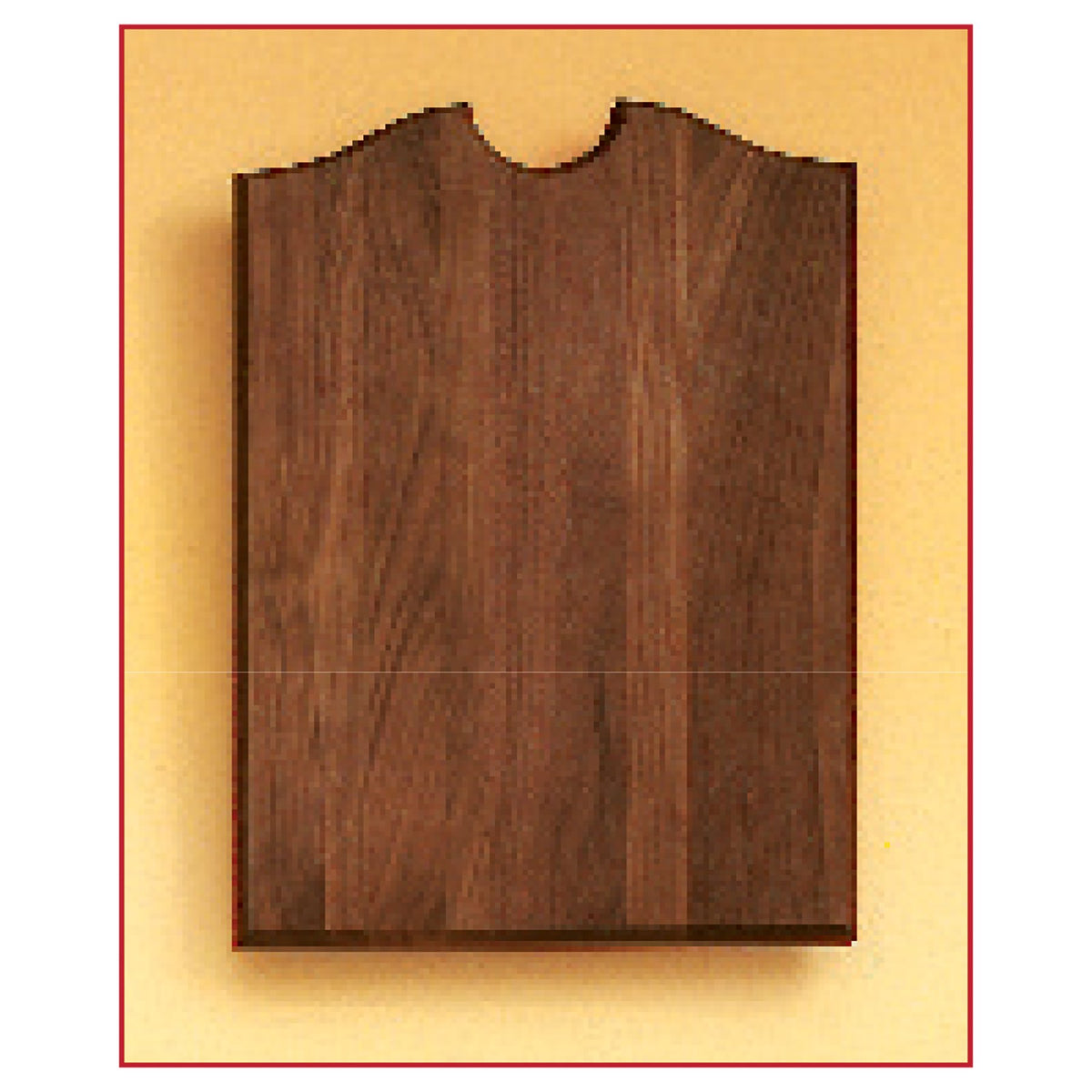 Engraved Airflyte American Walnut Plaque - 20 x 30 in