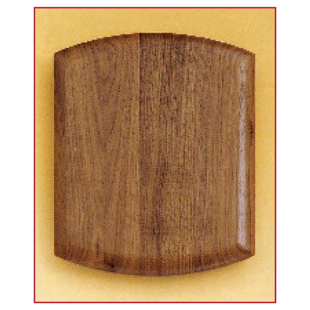 Engraved Airflyte American Walnut Plaque - 7 1/2 x 8 1/2 in