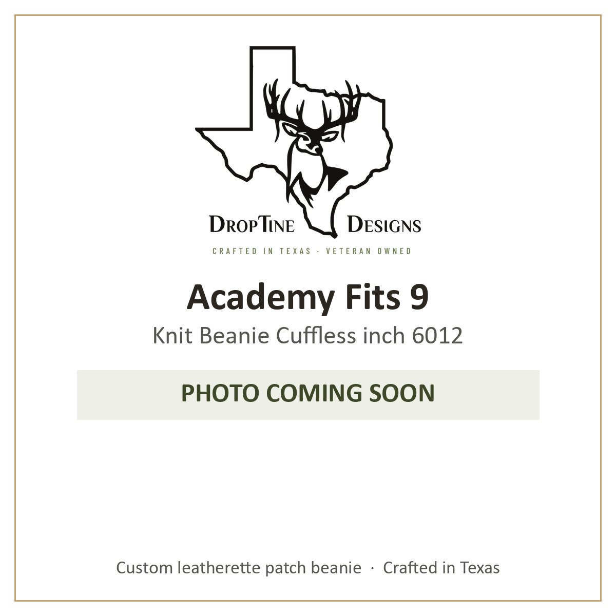 Photo coming soon: Academy Fits 9 Knit Beanie Cuffless inch 6012