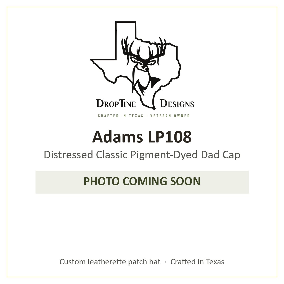 Photo coming soon: Adams LP108 Distressed Classic Pigment-Dyed Dad Cap