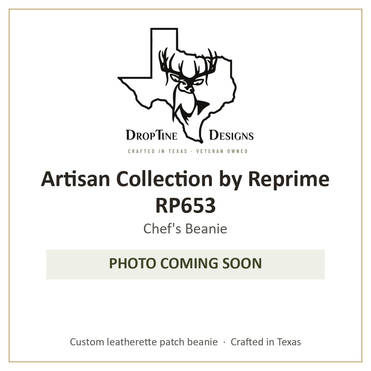 Photo coming soon: Artisan Collection by Reprime RP653 Chef's Beanie