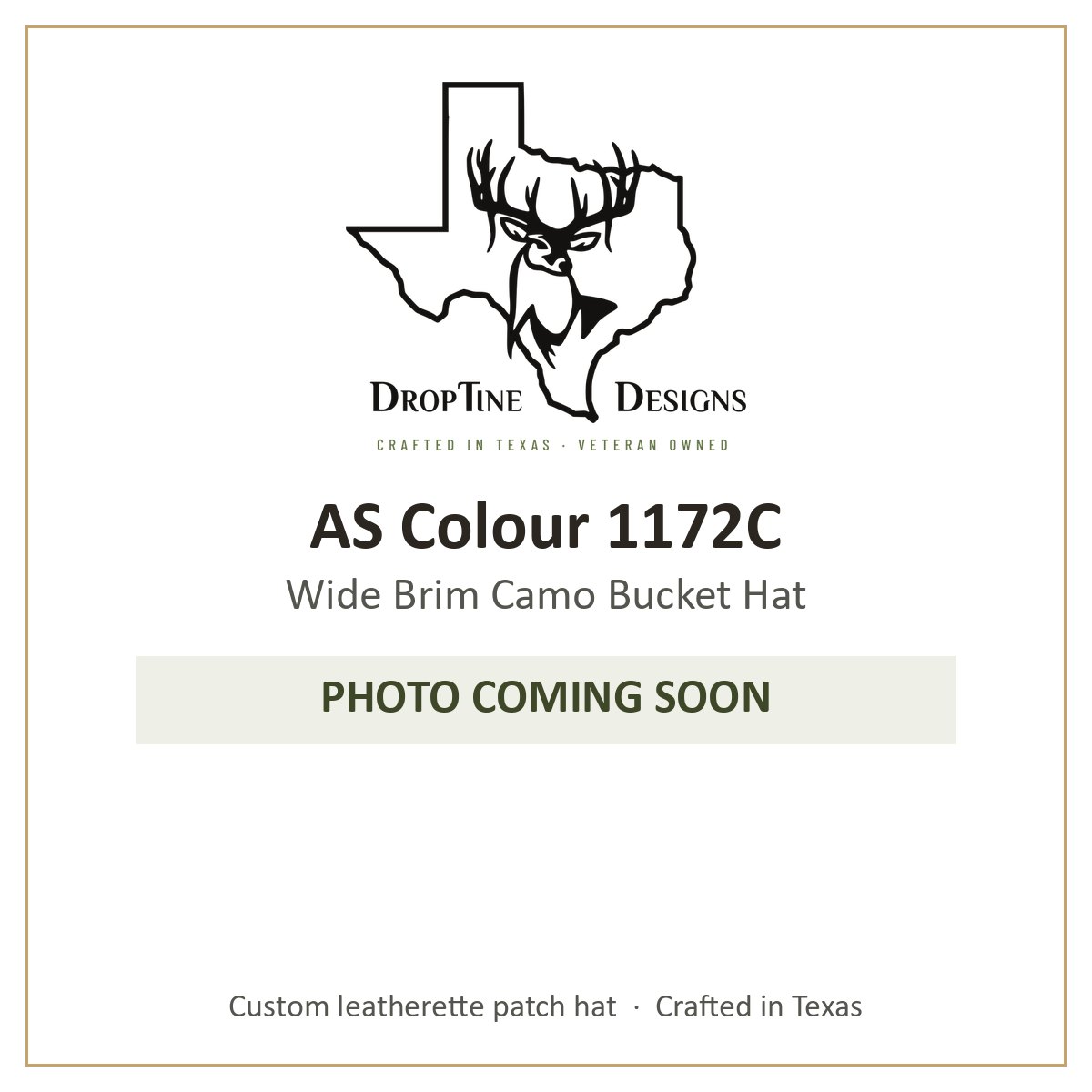 Photo coming soon: AS Colour 1172C Wide Brim Camo Bucket Hat