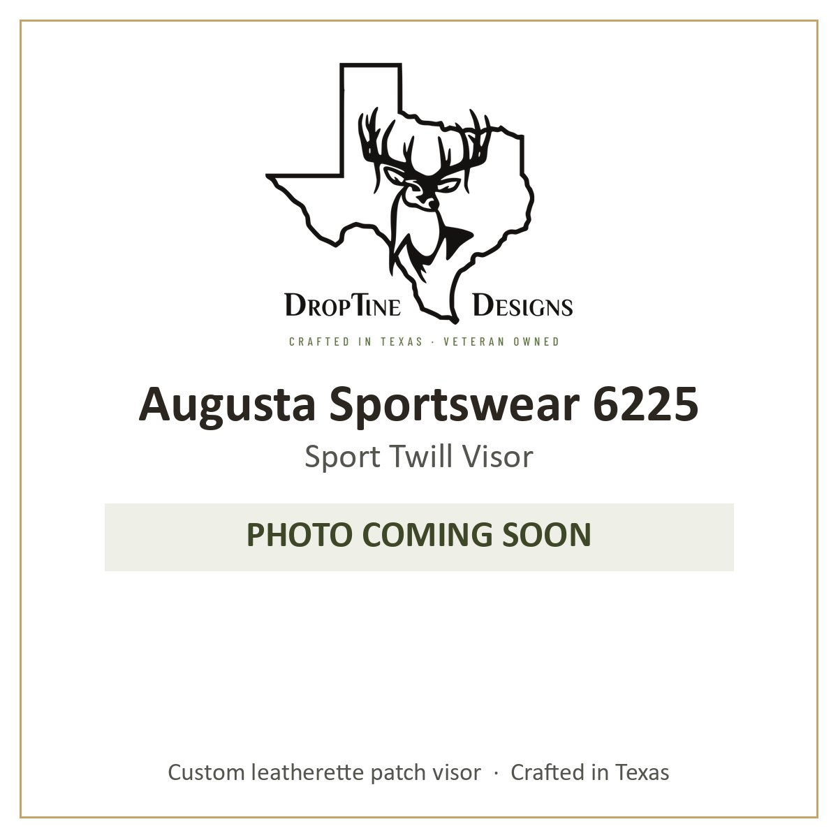 Photo coming soon: Augusta Sportswear 6225 Sport Twill Visor