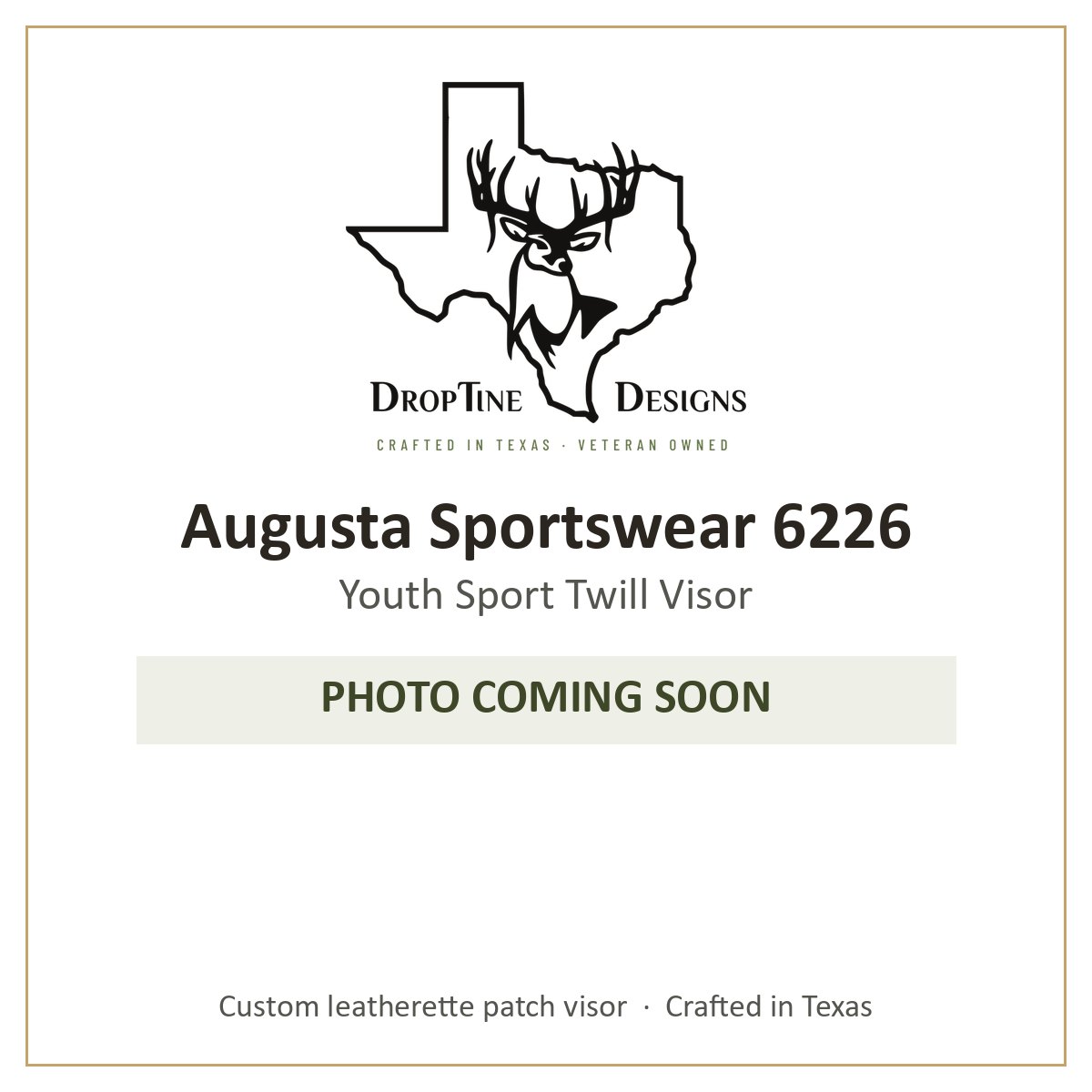 Photo coming soon: Augusta Sportswear 6226 Youth Sport Twill Visor