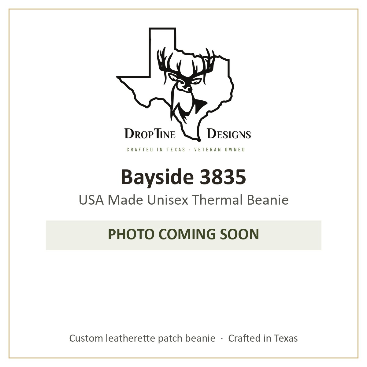 Photo coming soon: Bayside 3835 USA Made Unisex Thermal Beanie