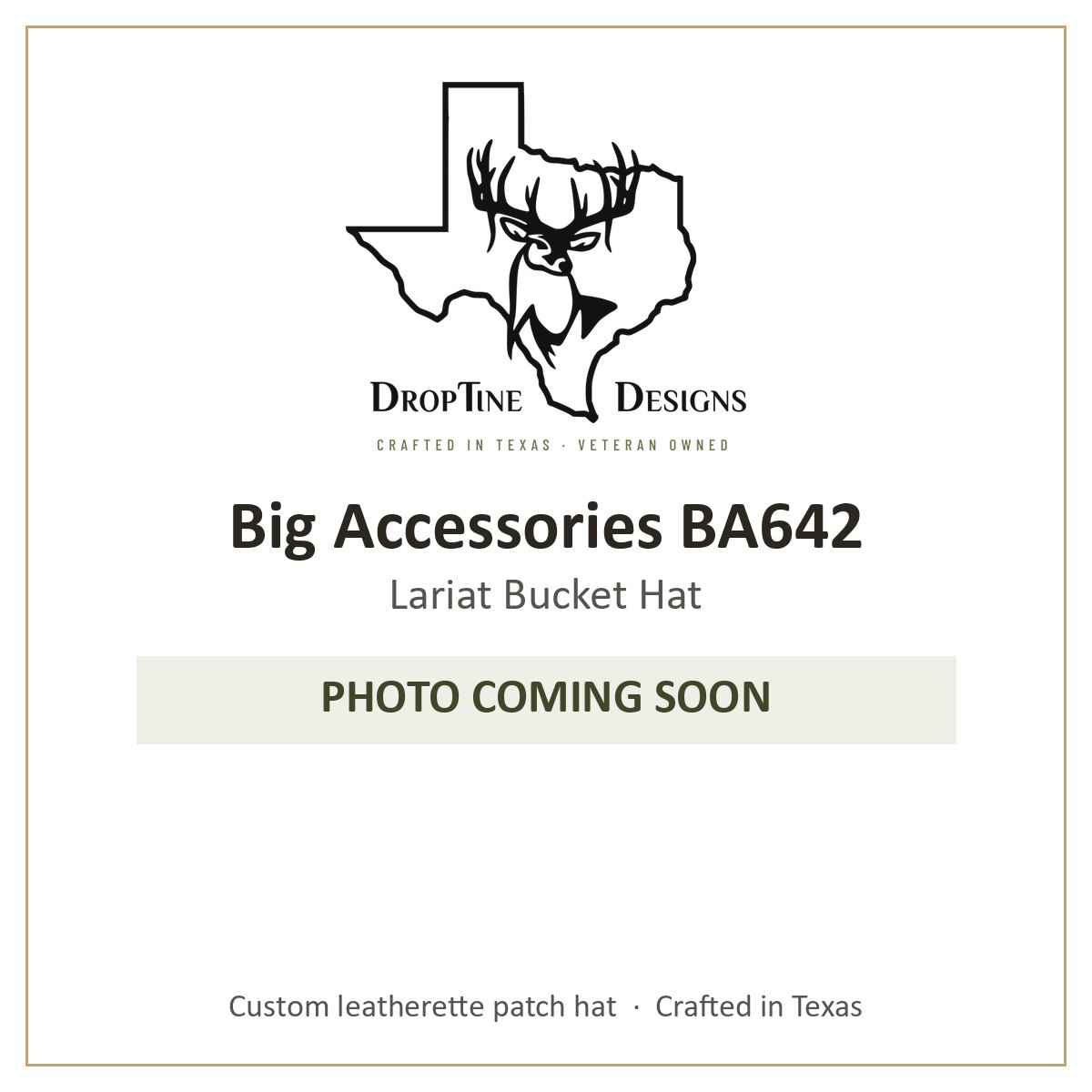 Photo coming soon: Big Accessories BA642 Lariat Bucket Hat