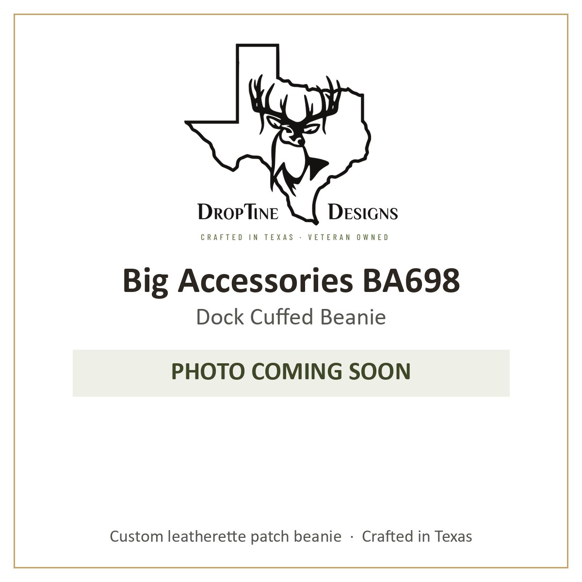 Photo coming soon: Big Accessories BA698 Dock Cuffed Beanie