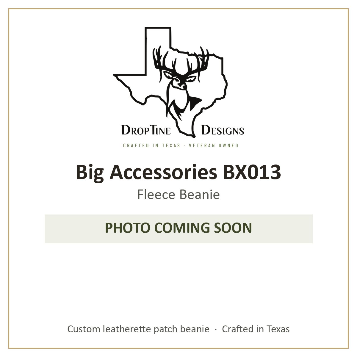Photo coming soon: Big Accessories BX013 Fleece Beanie