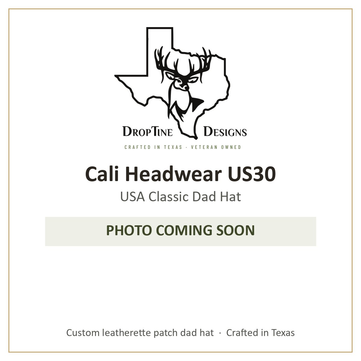 Photo coming soon: Cali Headwear US30 USA Classic Dad Hat