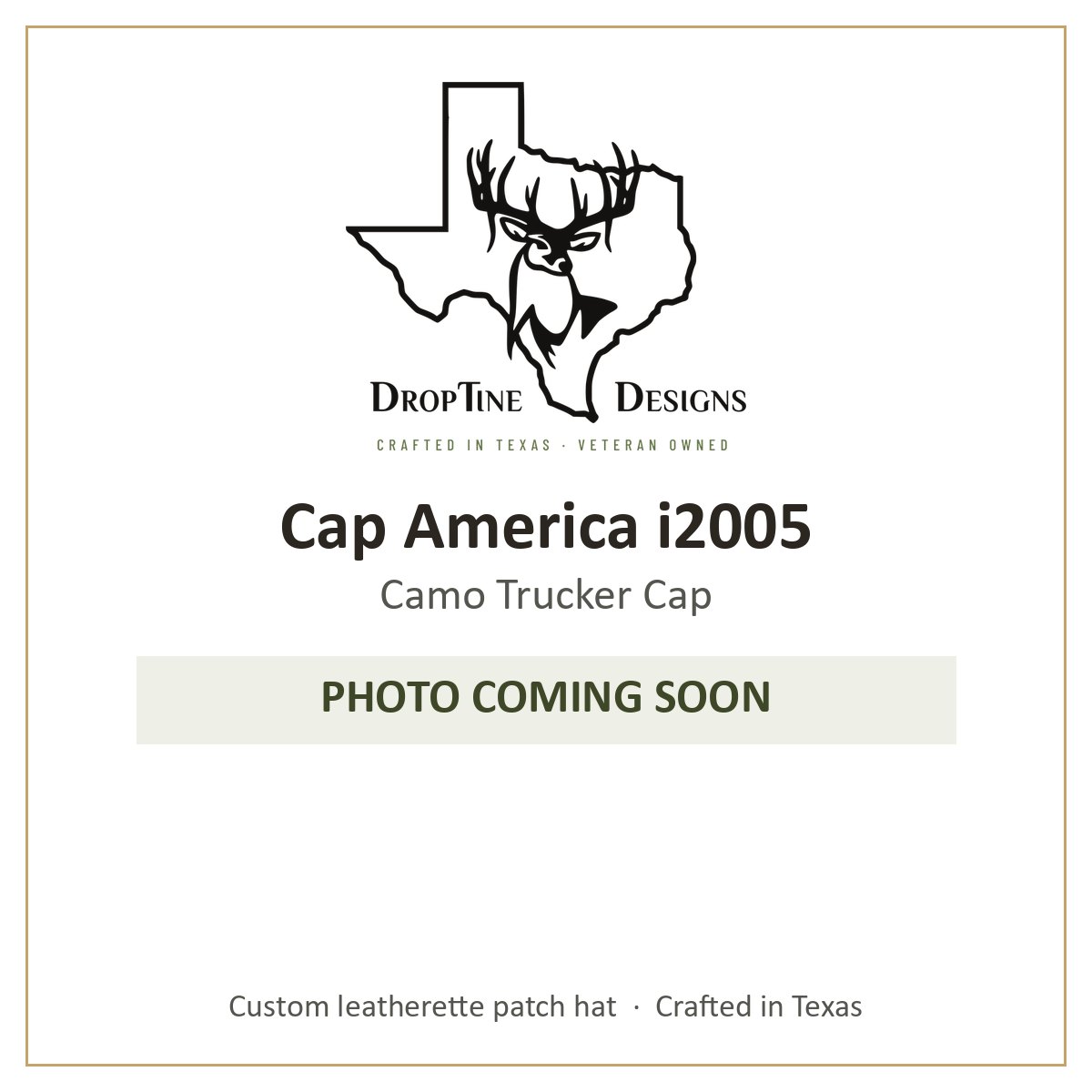 Photo coming soon: Cap America i2005 Camo Trucker Cap