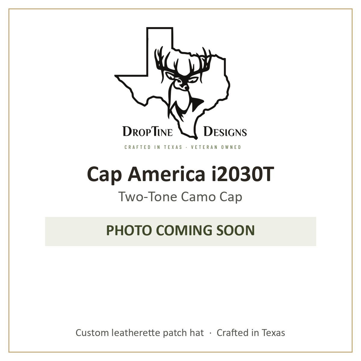 Photo coming soon: Cap America i2030T Two-Tone Camo Cap
