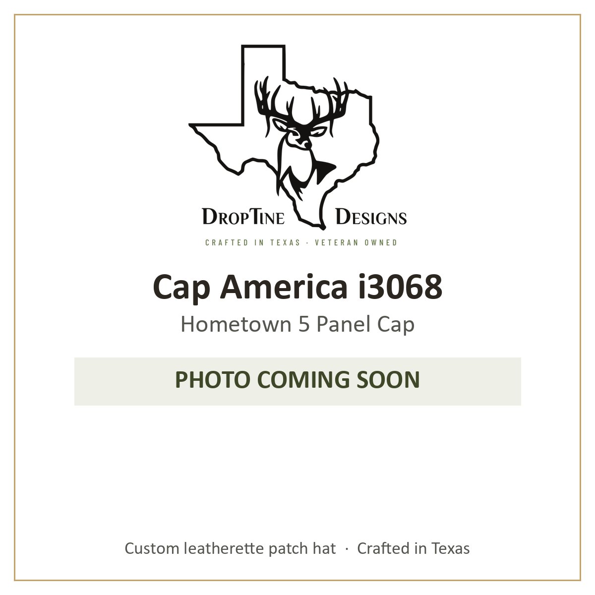 Photo coming soon: Cap America i3068 Hometown 5 Panel Cap