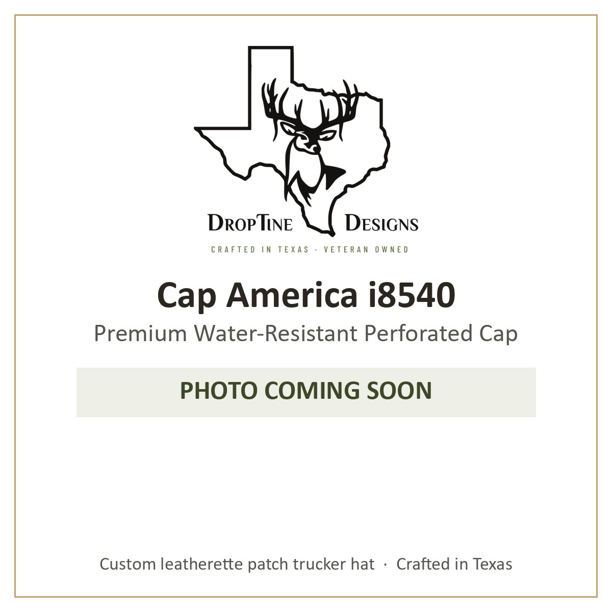 Photo coming soon: Cap America i8540 Premium Water-Resistant Perforated Cap