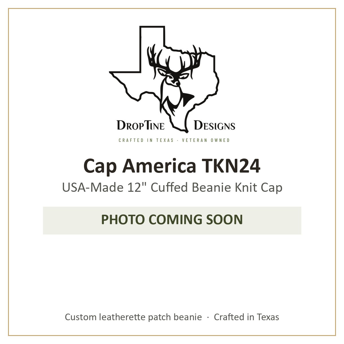 Photo coming soon: Cap America TKN24 USA-Made 12" Cuffed Beanie Knit Cap