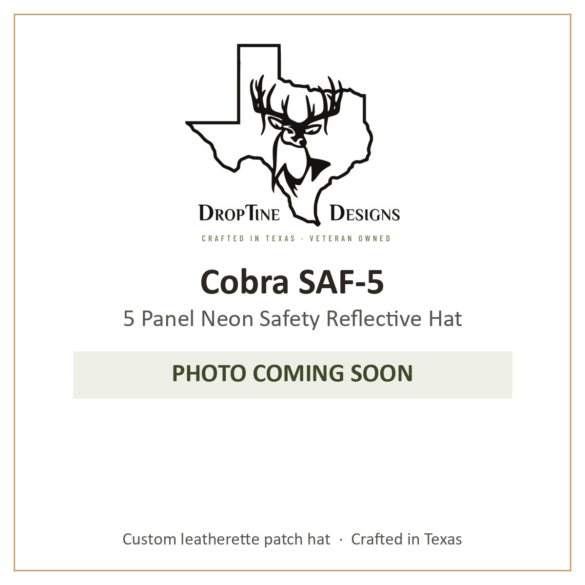 Photo coming soon: Cobra SAF-5 5 Panel Neon Safety Reflective Hat
