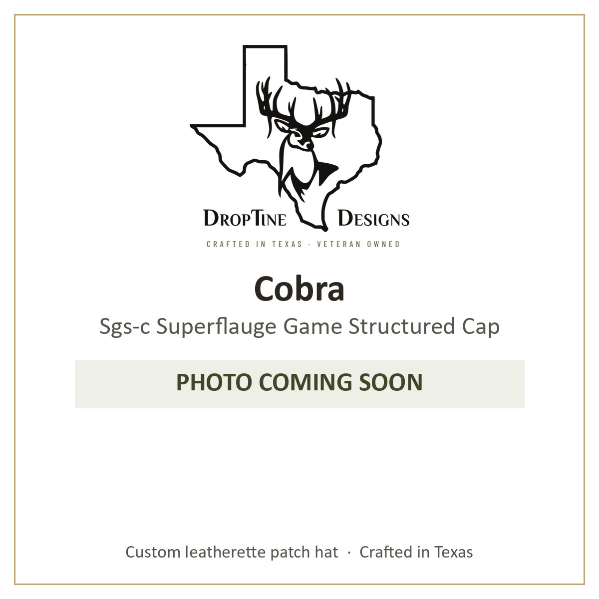 Photo coming soon: Cobra Sgs-c Superflauge Game Structured Cap