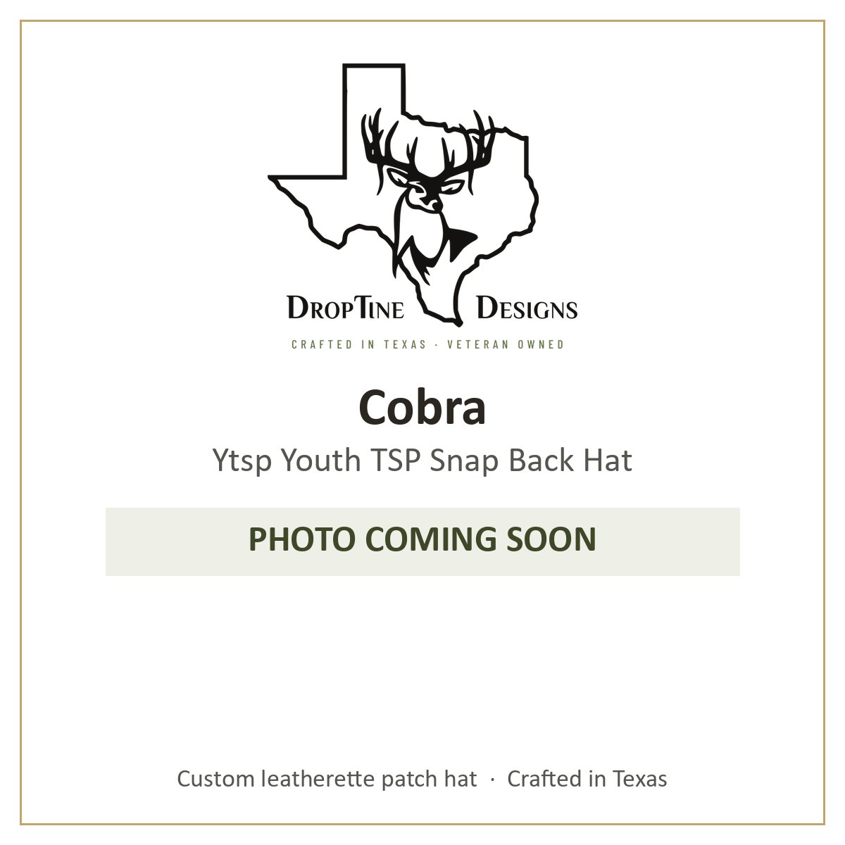 Photo coming soon: Cobra Ytsp Youth TSP Snap Back Hat