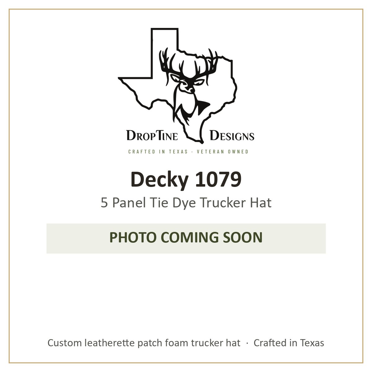 Photo coming soon: Decky 1079 5 Panel Tie Dye Trucker Hat