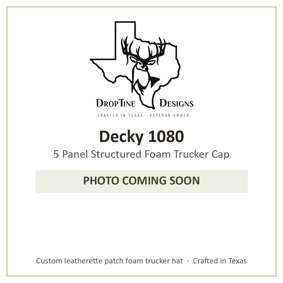 Photo coming soon: Decky 1080 5 Panel Structured Foam Trucker Cap