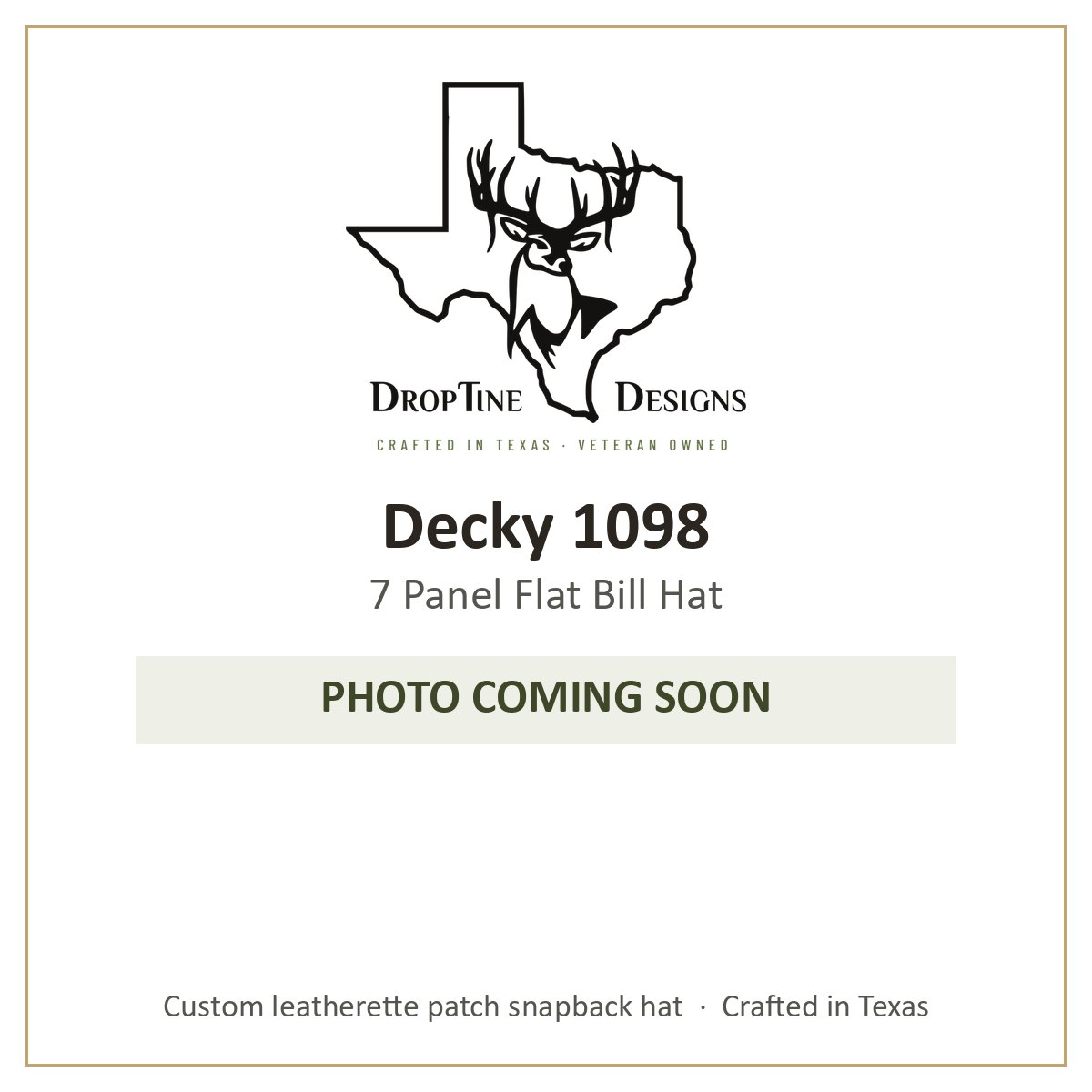 Photo coming soon: Decky 1098 7 Panel Flat Bill Hat