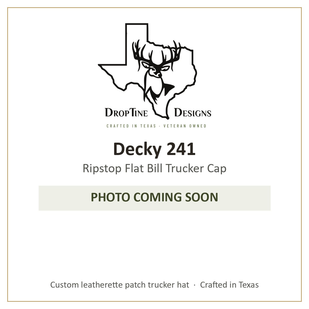 Photo coming soon: Decky 241 Ripstop Flat Bill Trucker Cap