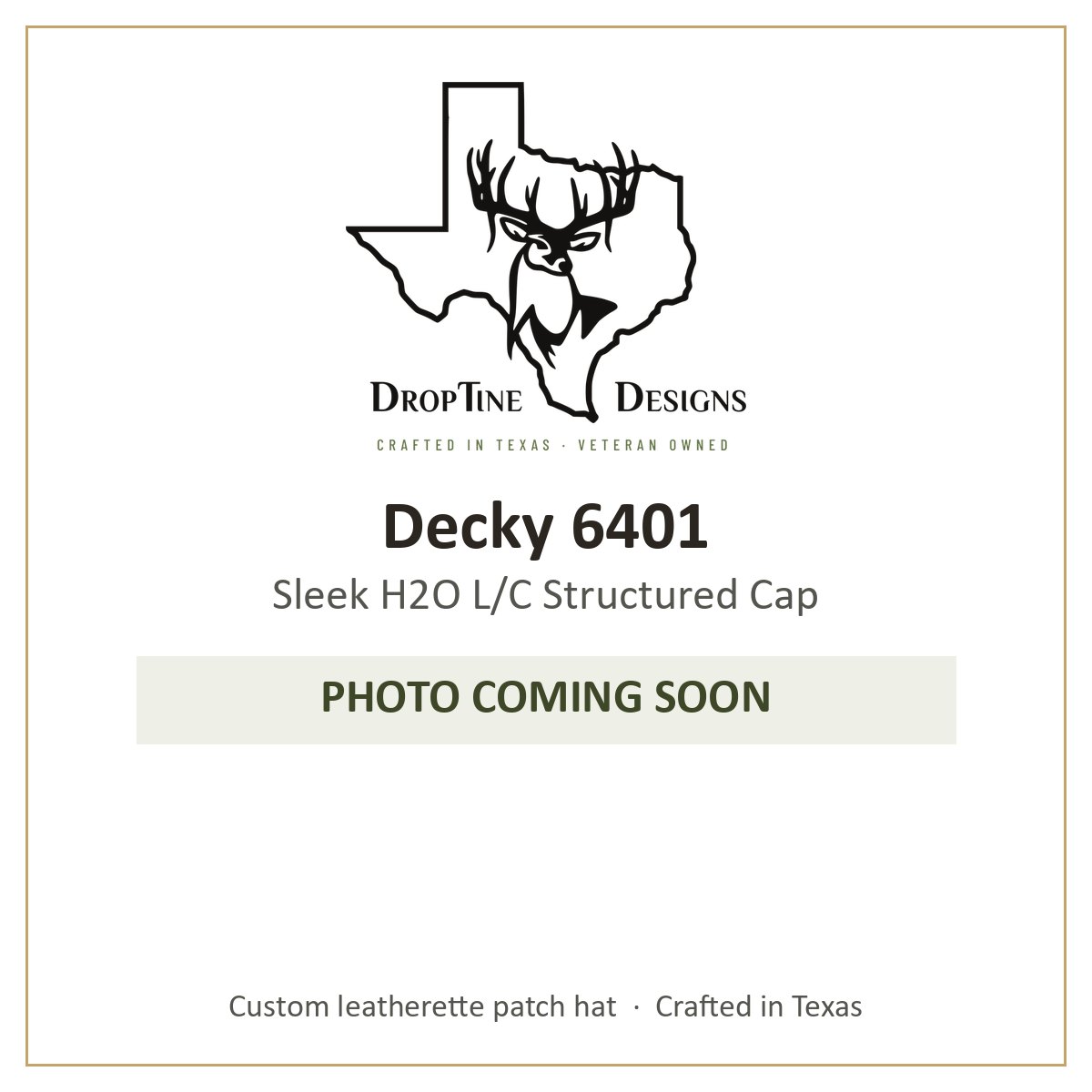 Photo coming soon: Decky 6401 Sleek H2O L/C Structured Cap