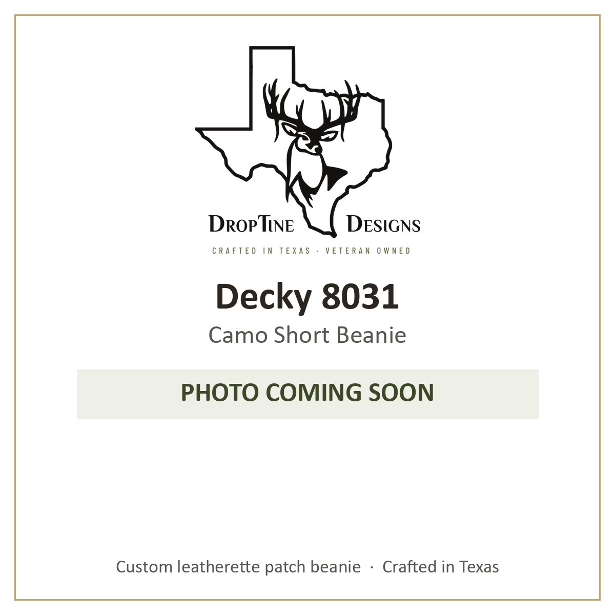 Photo coming soon: Decky 8031 Camo Short Beanie