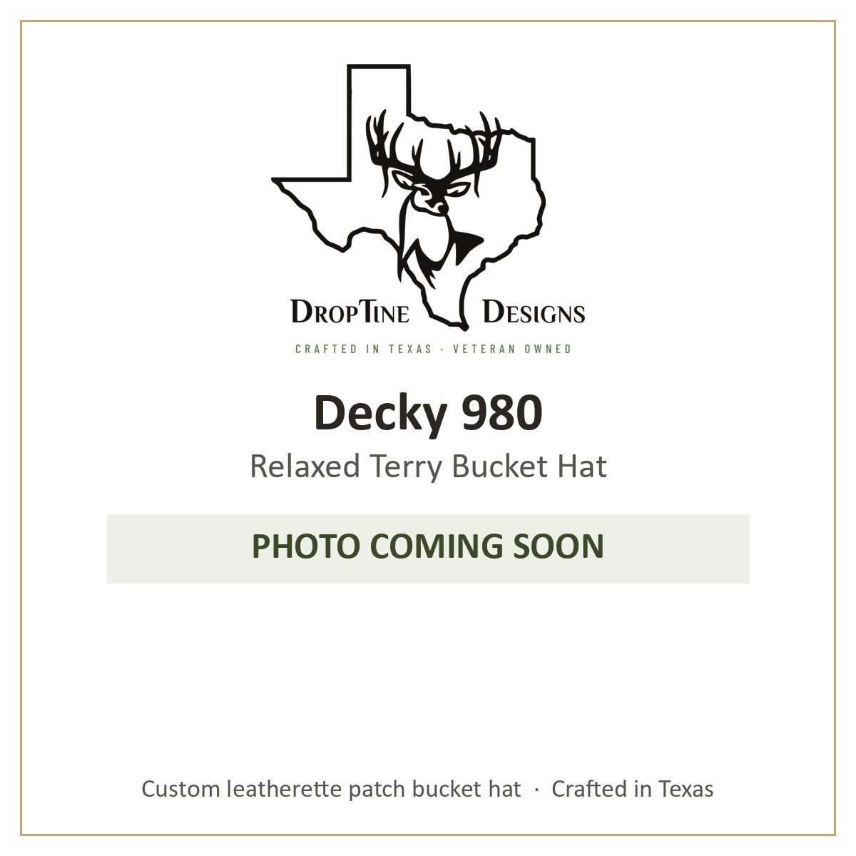 Photo coming soon: Decky 980 Relaxed Terry Bucket Hat