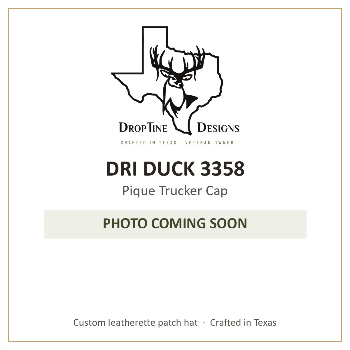 Photo coming soon: DRI DUCK 3358 Pique Trucker Cap
