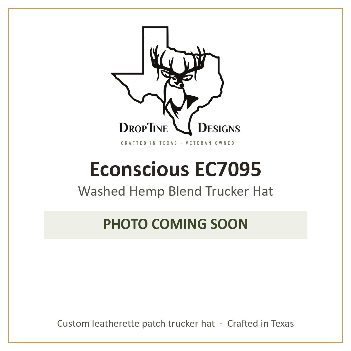 Photo coming soon: Econscious EC7095 Washed Hemp Blend Trucker Hat