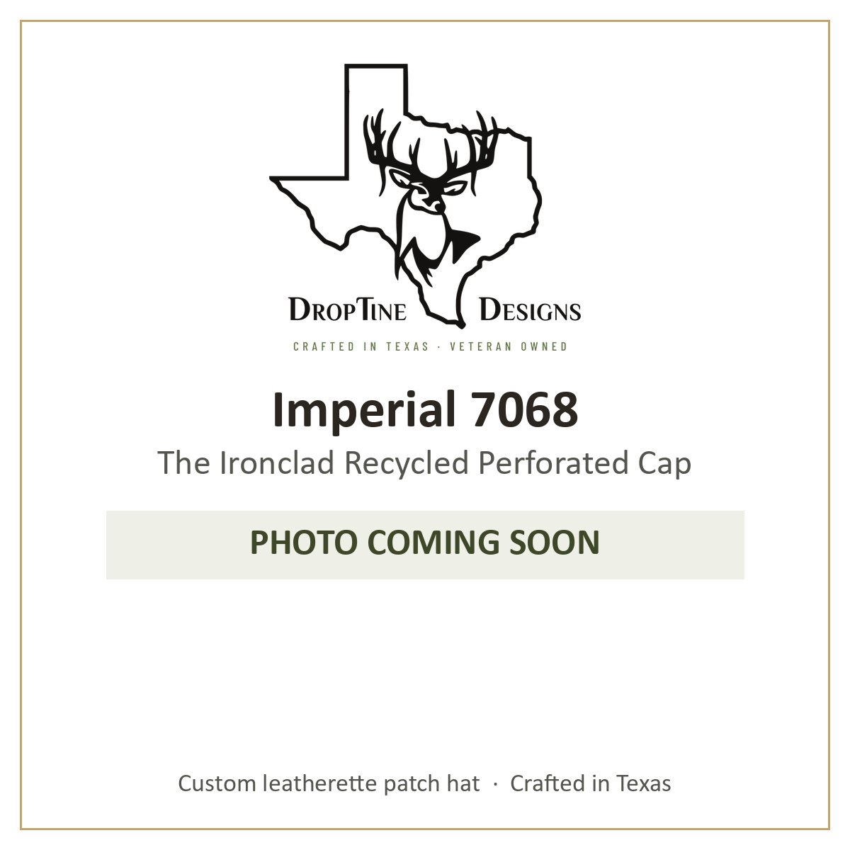 Photo coming soon: Imperial 7068 The Ironclad Recycled Perforated Cap