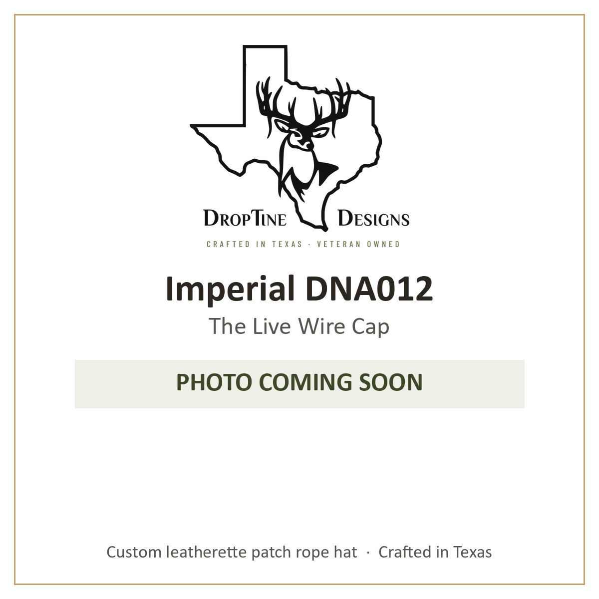 Photo coming soon: Imperial DNA012 The Live Wire Cap