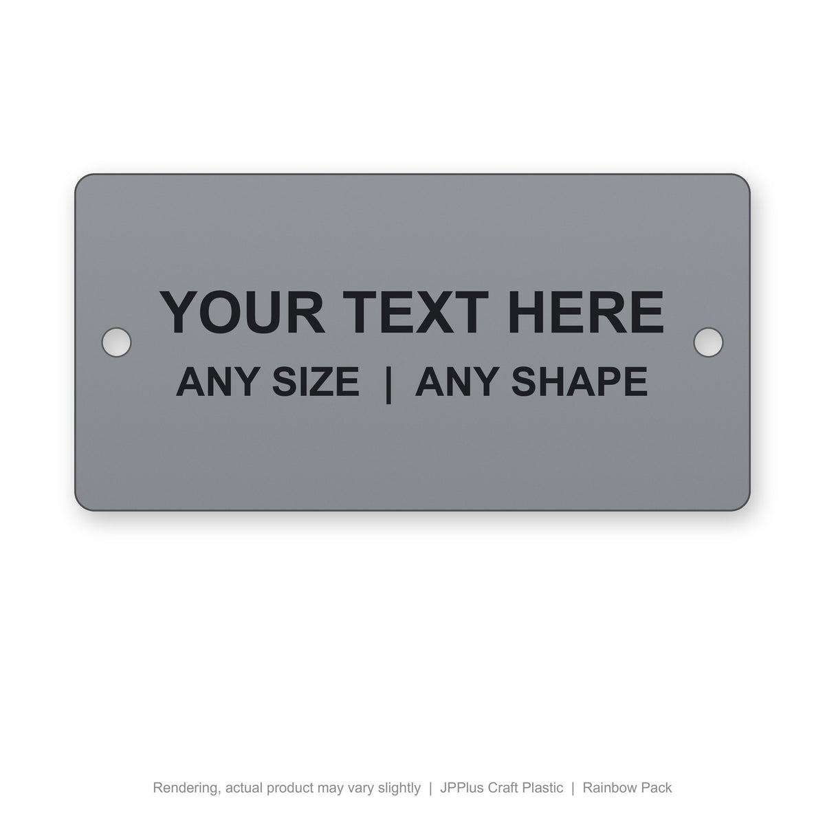 JPPlus Craft Plastic engraved plate (rendering)