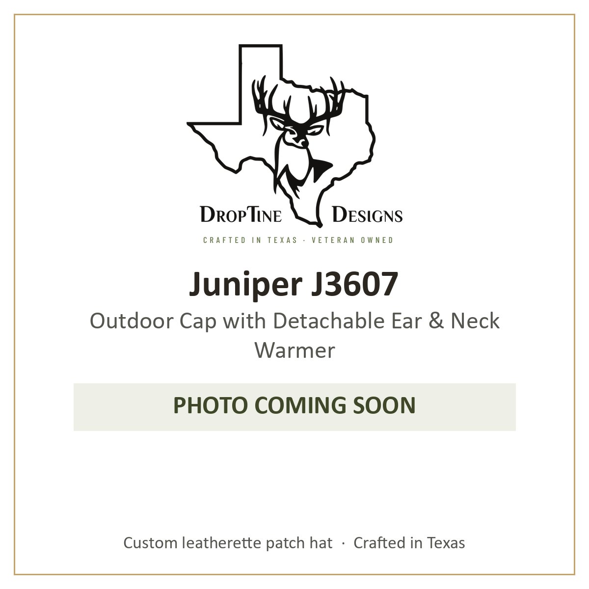 Photo coming soon: Juniper J3607 Outdoor Cap with Detachable Ear & Neck Warmer