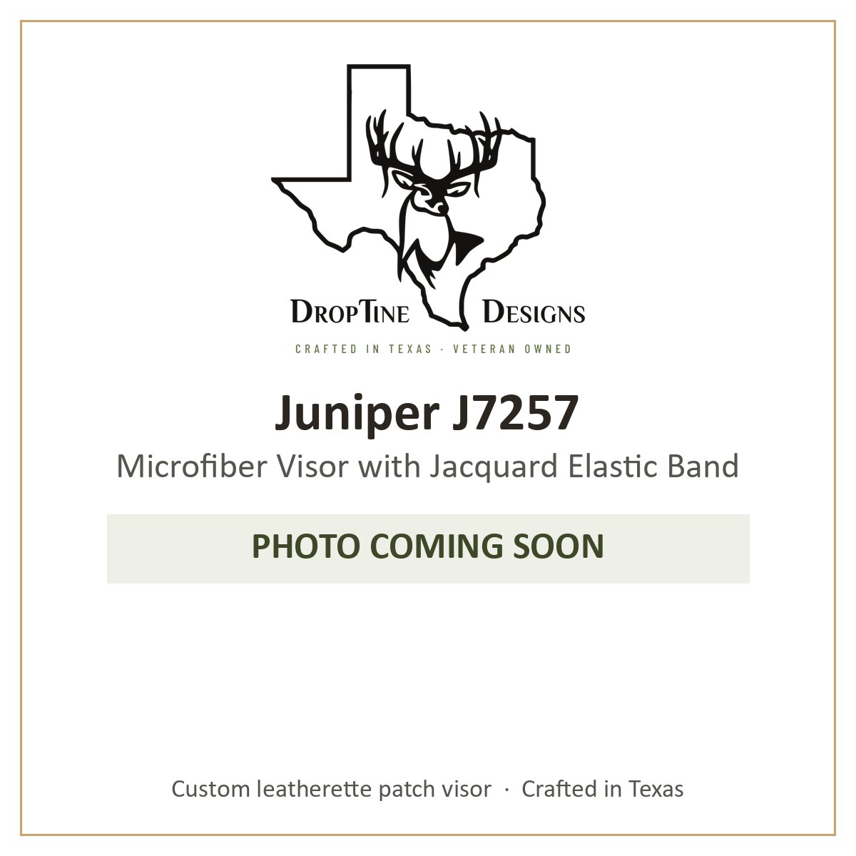 Photo coming soon: Juniper J7257 Microfiber Visor with Jacquard Elastic Band