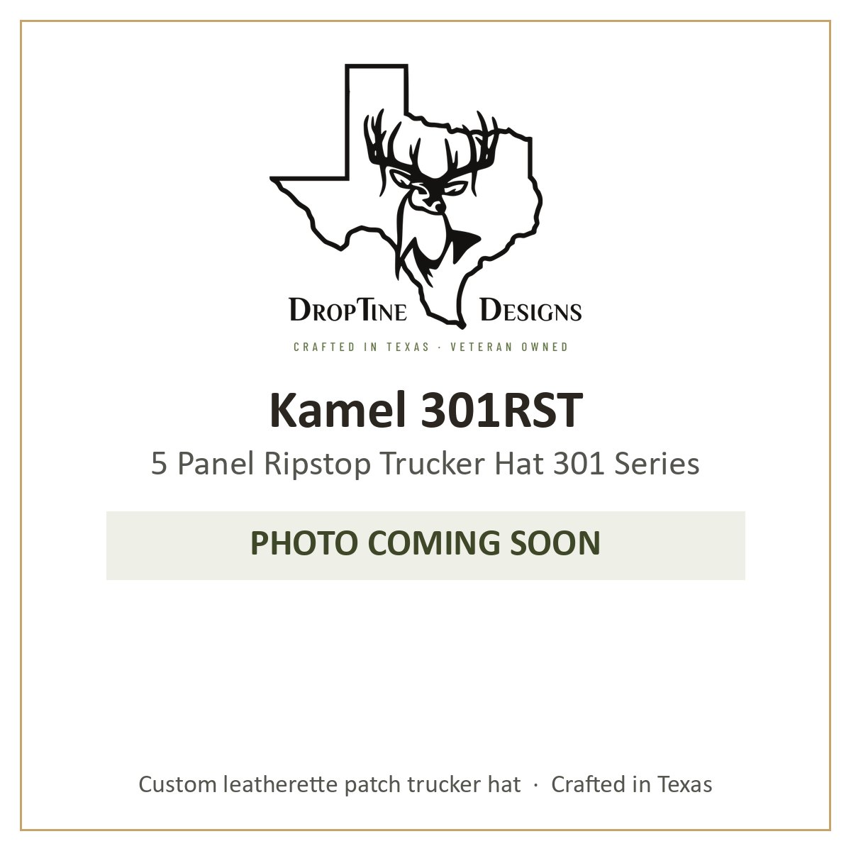 Photo coming soon: Kamel 301RST 5 Panel Ripstop Trucker Hat 301 Series