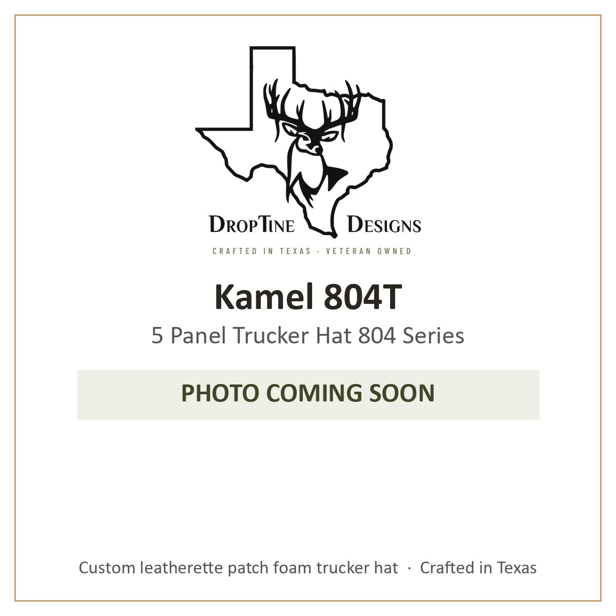 Photo coming soon: Kamel 804T 5 Panel Trucker Hat 804 Series