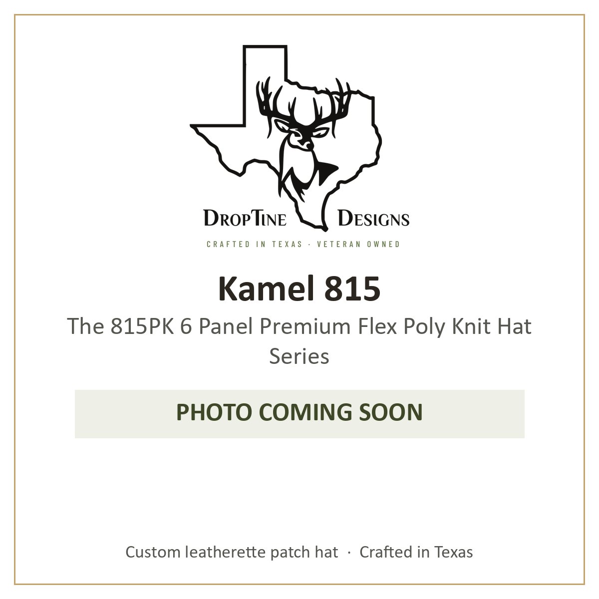 Photo coming soon: Kamel 815 The 815PK 6 Panel Premium Flex Poly Knit Hat Series