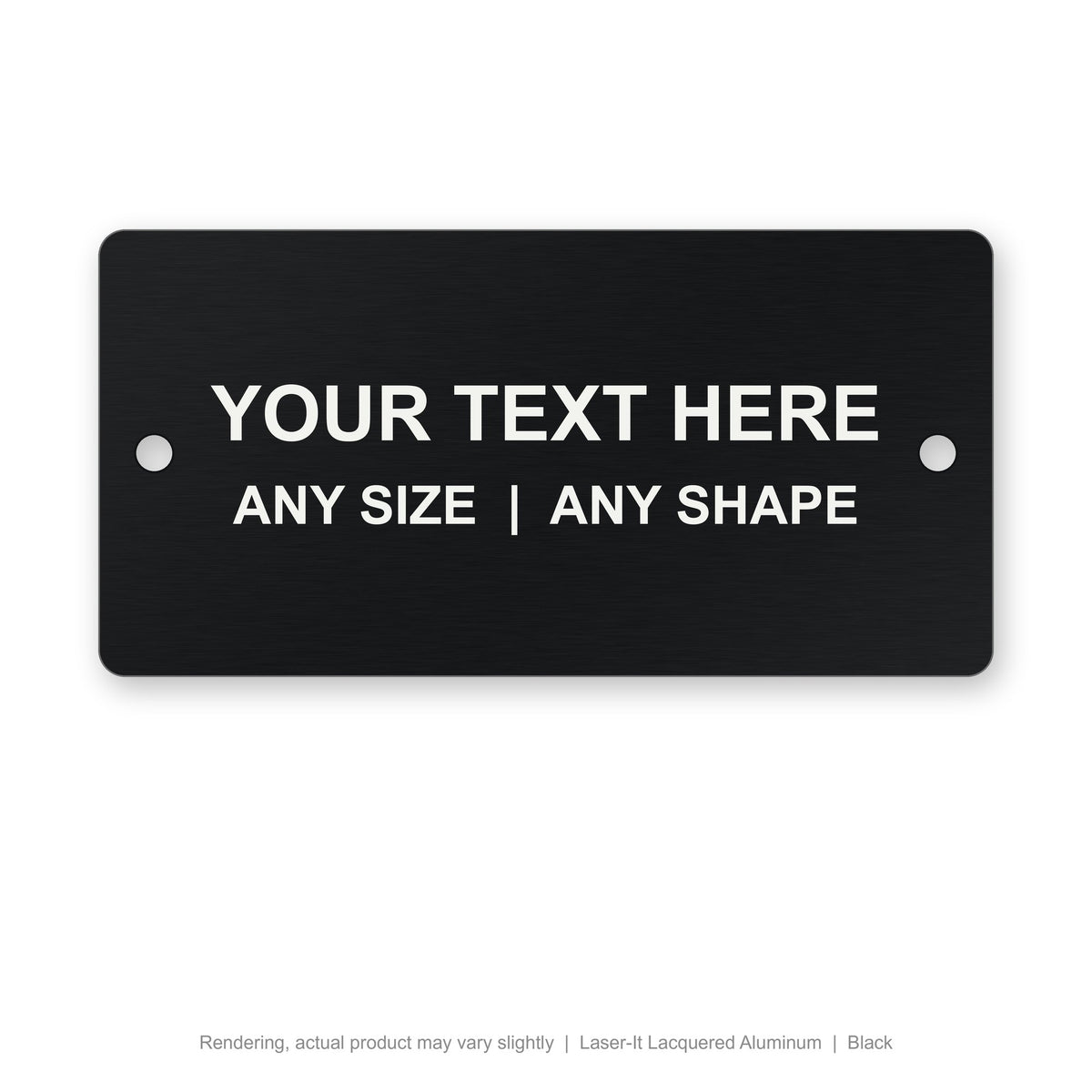 Laser-It Lacquered Aluminum engraved plate (rendering)