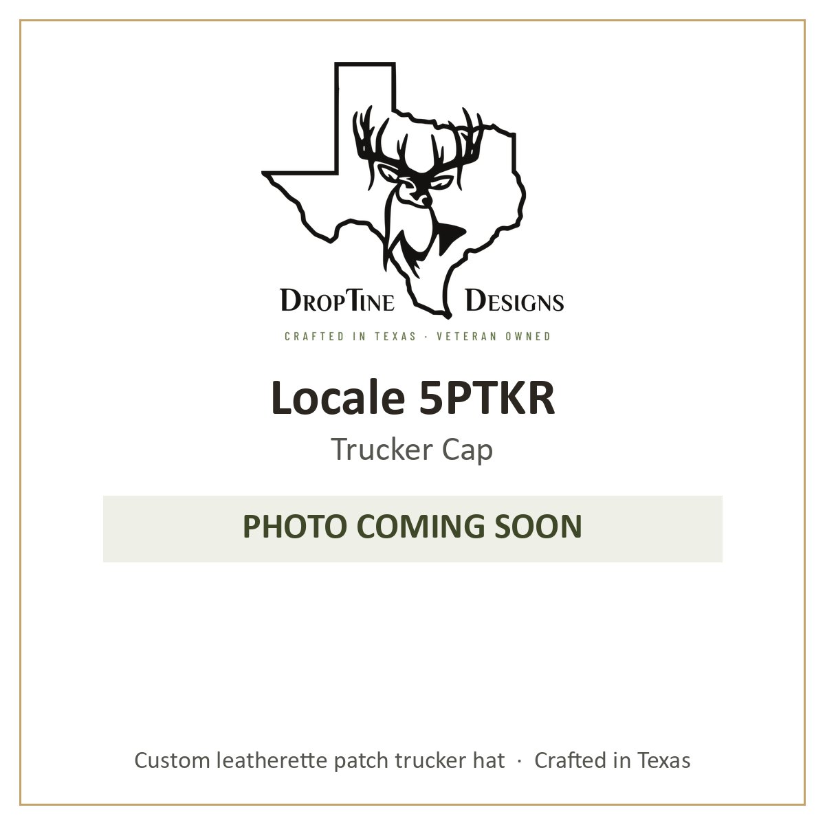 Photo coming soon: Locale 5PTKR Trucker Cap